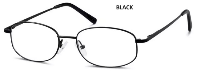 STAINLESS STEEL-RECTANGULAR-Full Rim-Custom Reading Glasses-CE3614
