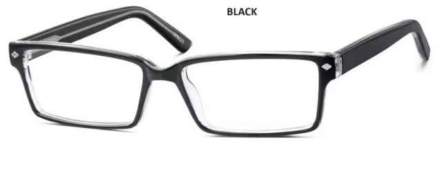 PLASTIC FRAME-RECTANGLE-Full Rim-Custom Reading Glasses-CE2362
