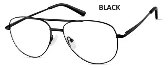 STAINLESS STEEL FRAME-AVIATOR-Full Rim-Spring Hinges-Custom Reading Glasses-CE9323