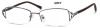 METAL/PLASTIC FRAME-RECTANGLE-HALF Rim-Custom Reading Glasses-CE3414